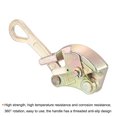 thumbnail image 4 of Unique Bargains 2T Cable Grip Wire Grip Jaw Puller 24cm/0.8FT Steel Cable Wire Puller Tool for Wire Rope Cable (Gold Tone) 2PCS, 4 of 7