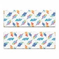 thumbnail image 2 of Feather Bench Cushion Set of 2, Watercolor Bird Feathers with Soft Color Palette Inspirations Print, Standard Size Foam Pad and Decorative Cover, Multicolor, by Ambesonne, 2 of 4