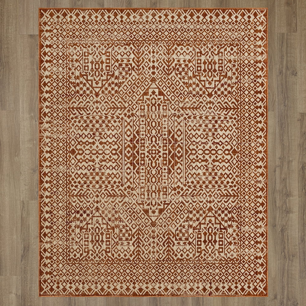 Mohawk Home Townsent Woven Indoor Area Rug, Spice, 4' x 6'