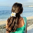 thumbnail image 4 of 6 Pcs Flower Hair Claw Clips for Women, Hawaiian Hibiscus Flower Hair Clips, Summer Beach Essentials Hair Accessories, 4 of 6