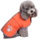 thumbnail image 1 of Abrigos para perros de color naranja para clima frío, chaleco polar de invierno para perros, chaqueta impermeable para mascotas disponible en extra pequeño, 1 of 5