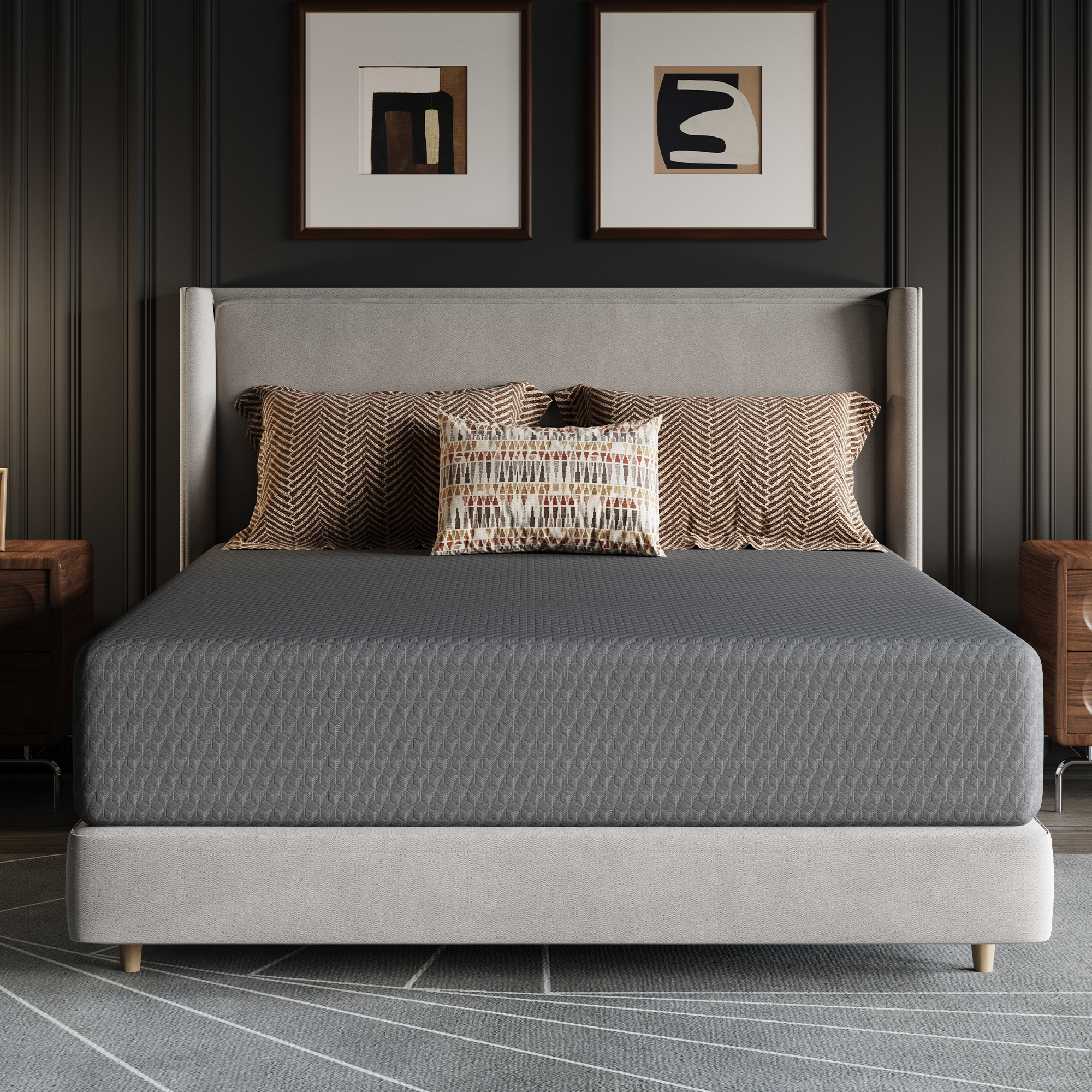 Avenco Lumina 12" Medium Adult Cooling Gel Memory Foam Mattress, Queen Size