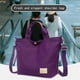 thumbnail image 5 of Bolsa de viaje expandible para mujer | Bolsa ligera para gimnasio y fin de semana con doble correa | Bolsa de nailon impermeable para deportes, escuela y equipaje de mano en avión, 5 of 8