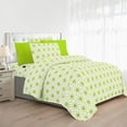 thumbnail image 3 of Elegant Comfort Soft 6-Piece Cube Geometric Pattern Sheet Set - 1500 Series Quality Microfiber - Wrinkle and Fade Resistant Bedding Set, All around Elastic Fitted Sheet, King, Lime, 3 of 8