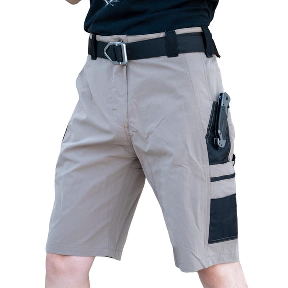 KyCheLot Mens Cargo Shorts Workwear Breathable Outdoor Shorts with Multi Pockets Camping Travel