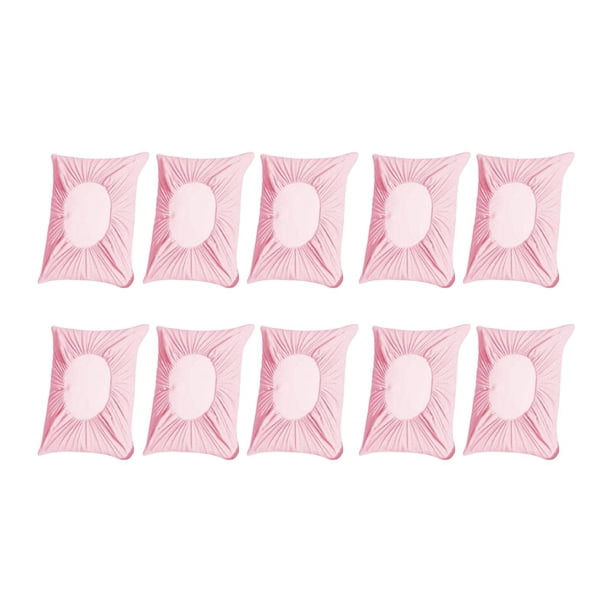 10 fundas de almohada desechables de 32 x 20 pulgadas, elásticas y prácticas. Rosa