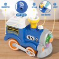 thumbnail image 3 of Set de tren MORECOLL con vapor, música y luces para niños pequeños, 3 of 7