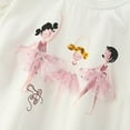 thumbnail image 6 of Ruiwill Girl Outfit Set Outfits 2 Piece Set Winter Fall Long Sleeve Top With Pants Cartoon Ballet Print Toddler Kids Comfortable Casual Playwear Crew Neck Girl Clothes Size 18-24 Months, 6 of 9