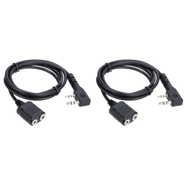 Cable extensión con micrófono Walkie-Talkie tipo K 2 pines para UV-5R 888S