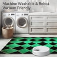 thumbnail image 5 of ODIKA 4'x6' Machine Washable Non-Slip Area Rug, Geometric Abstract Modern Art Floor High Traffic Rug, Green, 147088, 5 of 7
