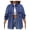 Blue, variant on Women'S Oversized Button Up Frayed Hem Shacket Long Sleeve Pockets Denim Jean Jacket Light Blue M