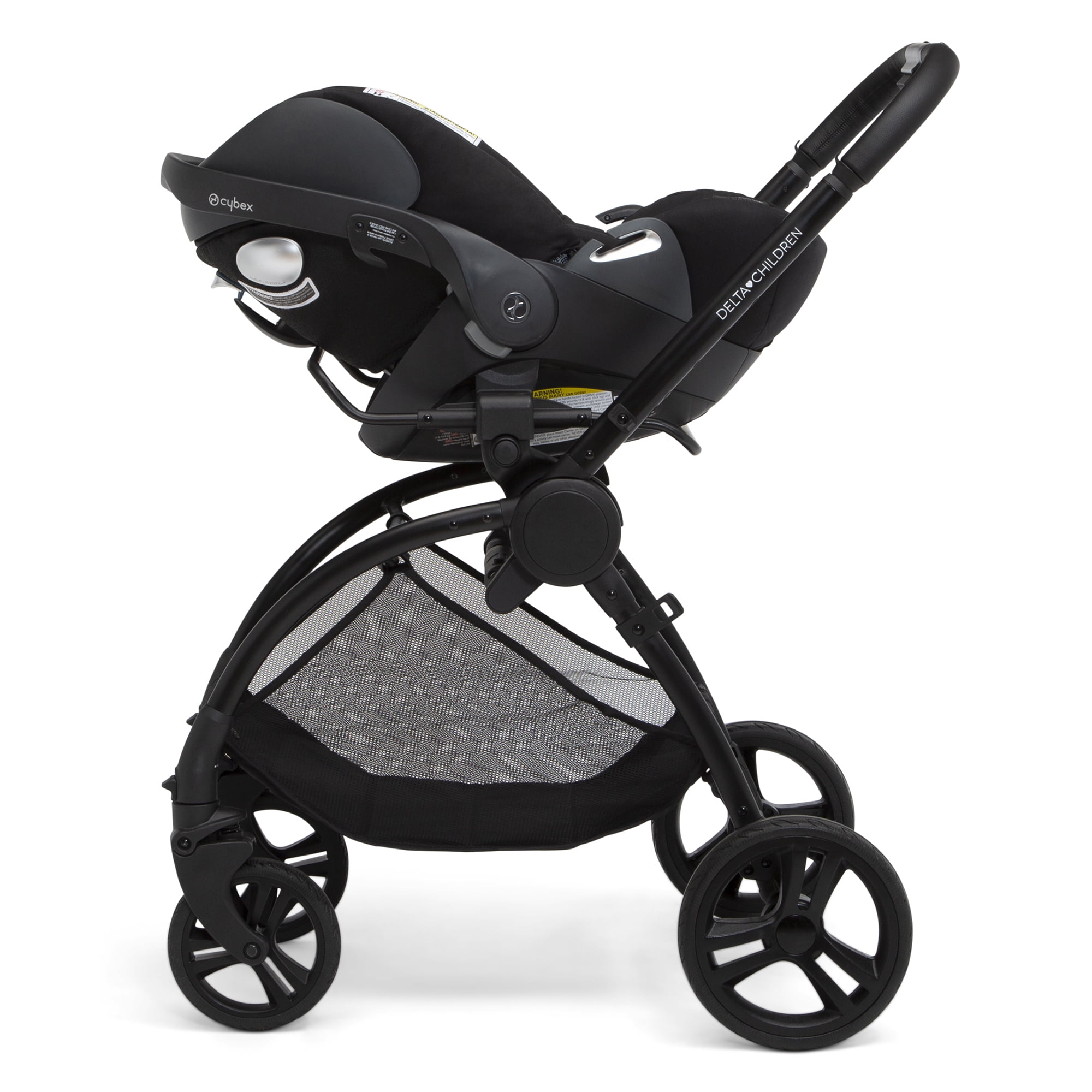 Delta Children Revolve Reversible Stroller Leather Handlebar