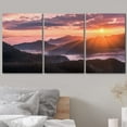 thumbnail image 3 of wall26 Canvas Print Wall Art Set Pastel Sunset Sunshine Mountain Range Nature Wilderness Photography Realism Rustic Landscape Colorful Cool for Living Room, Bedroom, Office - 16"x24" x 3, 3 of 5