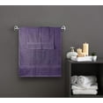 thumbnail image 3 of Beauty Threadz 100% Cotton 8-Piece Towel Set - Plum - 2 Bath Towels, 2 Hand Towels, and 4 Washcloths - Super Soft, High Quality, High-Absorbent, and Fade-Resistant. (400 GSM), 3 of 5