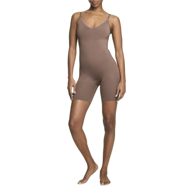 Body Leotardo Spanx ASSETS Cami a media pierna Café Au Lait 1X