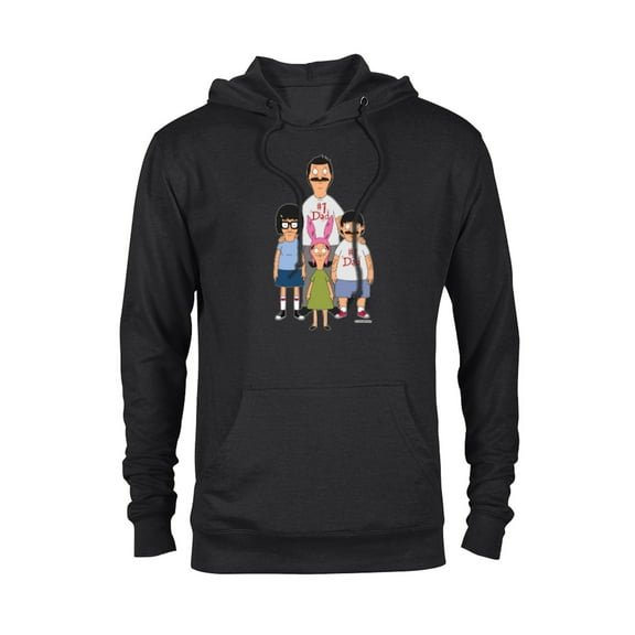 Bob’s Burgers Bob Tina Louise and Gene #1 Dad - Pullover Hoodie for Adults - Customized-Black