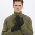 thumbnail image 2 of Mens Knitted Gloves Touch Screen Men Winter Gloves for Cycling Riding Driving (Black), 2 of 6