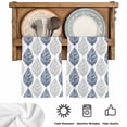 thumbnail image 6 of Navy Blue Grey Leaves Kitchen Towels Set of 4, Summer Tropical Plant Aesthetics Soft Microfiber Dish Towels, Absorbent Quick-Dry Washable Dishcloths for Kitchen Cleaning, Drying Dishes, 18x28 Inches, 6 of 9