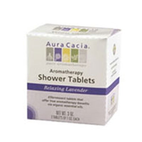 Aura Cacia Aromatherapy Shower Tablets, Relaxing Lavender 3 ea Pack of 2