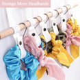 thumbnail image 4 of STONCEL Bow Holder for Girls Hair Bows, Hair Accessories Headband Holder Organizer, Bow Hanger with Hooks, Hair Clips Storage for Girls Room Nursery Home Decor 23.6 inch(White), 4 of 7