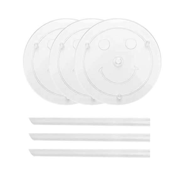 Juego de soportes para pasteles con 2 juntas con 3 varillas Soportes blancos para pasteles Diámetro 7.87 pulgadas Zulema Soporte de pastel
