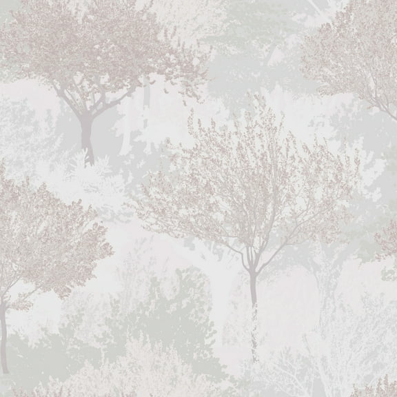 Birch Mauve Wallpaper