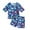 A Blue, variant on Boys Bathing Suit Summer Toddler Boys Cartoon Dinosaur Print Two Piece Swimwear Quick Dry Short Sleeve Swimsuit Baby Swimsuit Blue 18 Months-24 Months