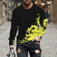 thumbnail image 1 of Blusas y camisas de manga larga y cuello redondo para hombre, camisetas informales con estampado de cuello redondo, blusas de manga corta para hombre, 1 of 5