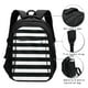 thumbnail image 3 of Fotbe Black And White Stripes Mochila con Estampado y Puerto USB para Hombre y Mujer, Mochila Antirrobo, Mochila de Viaje, Mochila Escolar, Mochila Universitaria, 3 of 7