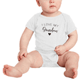 thumbnail image 2 of I Love My Grandma Cute Baby Bodysuit Boy Girl Unisex Baby Clothes, 2 of 5