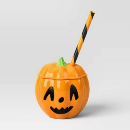 12 fl oz Halloween Figural Pumpkin Tumbler