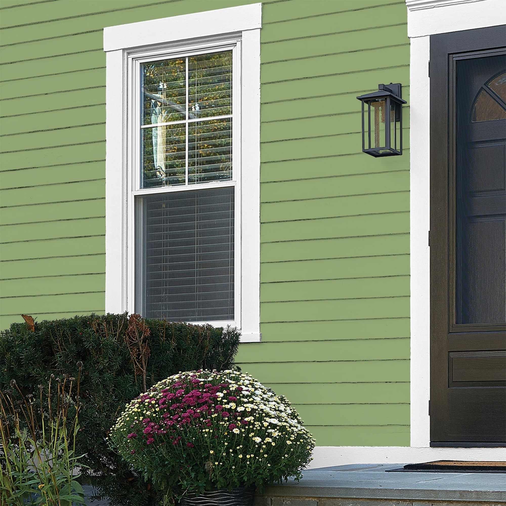 Glidden HEP Luscious Lime / Green Flat Exterior Paint with Primer, 1 Gallon