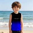 thumbnail image 4 of Wxolcjlv Boys Summer Baech Gradient Tank Top Casual Comfortable Swim T Shirt, Sizes 3-14, 4 of 4