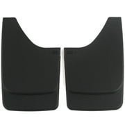 Universal Fit Mud Flaps Guards Splash Front or Rear Molded Plastic Pair Set 2pc  9.75" x 15.75"