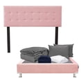 thumbnail image 1 of Box Base Cama Matrimonial + Cabecera Bilbao Rosa + Almohada 2Pack + Protector Cloud + Sabanas Softy + Edredon Homy, 1 of 8