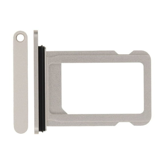Replacement Single Sim Card Tray For Apple iPhone 12 (A2402) / iPhone 13 (A2631) - Starlight / White