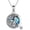 wolf-Photo Locket Necklace, variant on Sterling Silver Wolf Necklace Gifts for Women Celtic Knot Wolf Moon Pendant Necklace Jewelry for Men 18+2''
