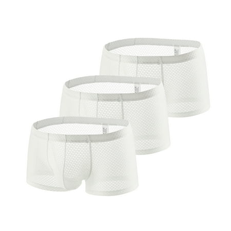 

Reduce Underwear YANXIAO 2023 Men s Boxers Cotton Soft Sexy Breathable Moisture-Wicking White XL