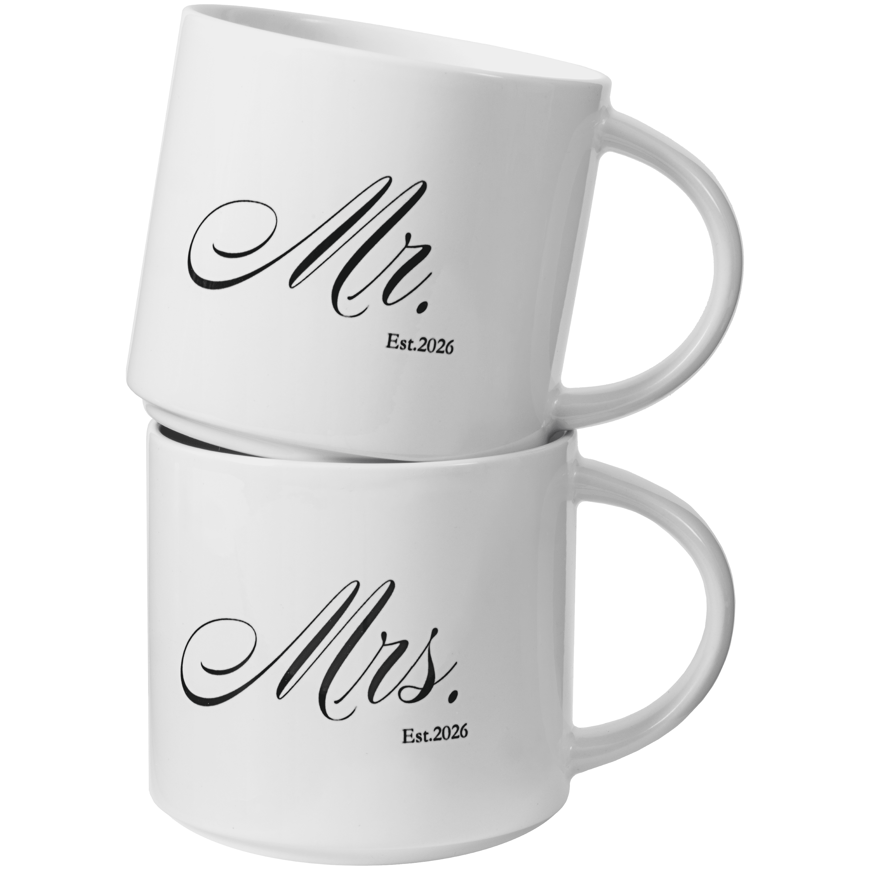 Set of 2, 14 oz Stackable Mugs