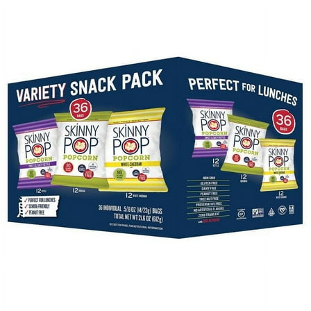 SkinnyPop Variety Pack, 36 ct.