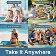 thumbnail image 3 of WYYP Square Outdoor Picnic Mat Foldable for Camping, Park, Beach, Grass 58.3x58.3in, 3 of 6