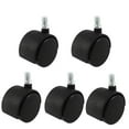 thumbnail image 4 of Office Chair 3/8"x5/8" Threaded Stem Nylon 2" Swivel Twin Caster Wheels 5pcs, 4 of 4