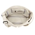 thumbnail image 4 of Spencer Canvas Messenger Bag Large Capacity Hobo Bag Crossbody Shoulder Bag Tote Bag with Multiple Pocket for Women and Men, White, 4 of 10