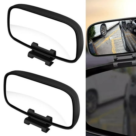 2 Pack Car Auxiliary Mirrors for 360\u00b0 Wide Angle Rear View