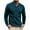 Blue, variant on fatyb Mens Cotton Shirts Long Sleeve Button T Shirts with Pocket Crew Neck Breathable Casual Pullover