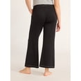 thumbnail image 4 of Joyspun Women’s Knit Wide Leg Sleepwear Pant, Sizes XS-4X, 4 of 8