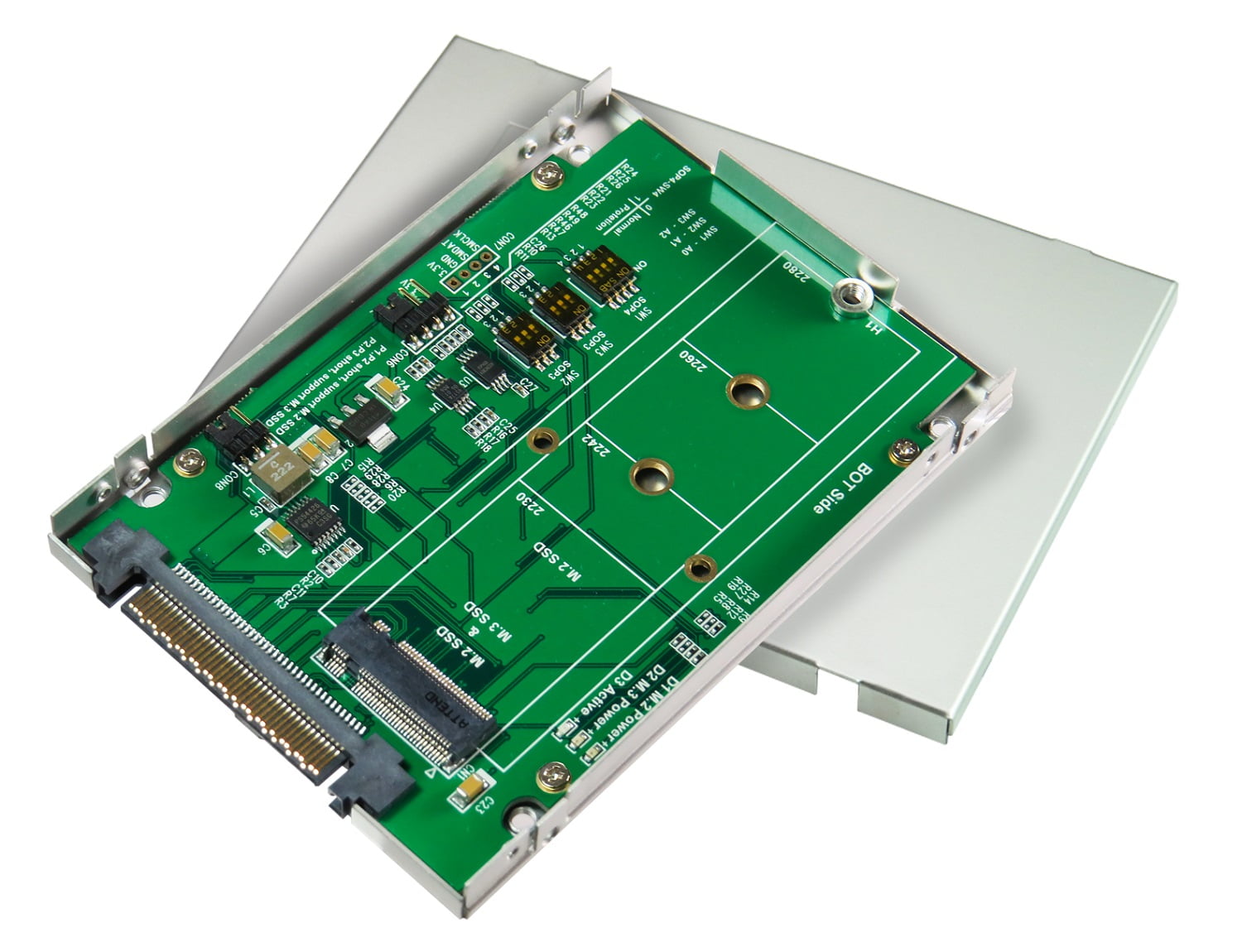 Gen z u 3 sff 8639 to m 2 nvme ssd adapter with 2 5 inch enclosure 