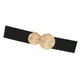 thumbnail image 4 of Cinturón ancho elástico para mujer ancho elástico grueso con hebilla decorativa de color sólido Negro Yuyangstore Cinturón, 4 of 8