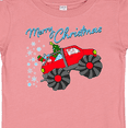 thumbnail image 4 of Inktastic Merry Christmas- Santa drives a monster truck Boys or Girls Baby T-Shirt, 4 of 5