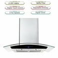 thumbnail image 5 of Tieasy 30 inch Wall Mount Range Hood Stainless Steel 700 CFM Black Touch Panel Kitchen Vent Fan, 5 of 10